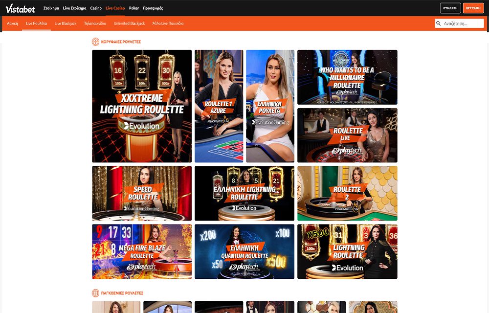 vistabet live casino